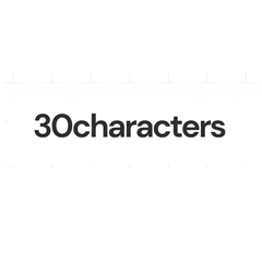 30characters