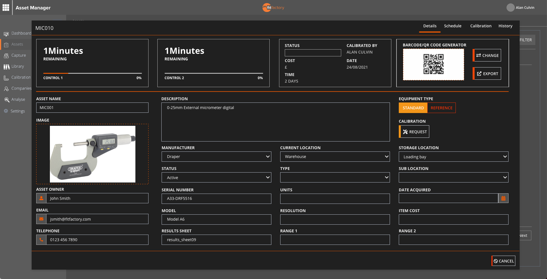 Fitfactory Asset Manager