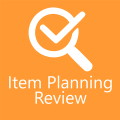 Item Planning Review