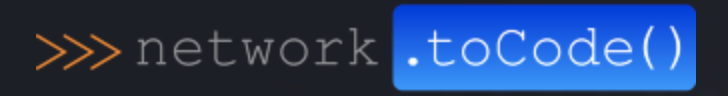 Network to Code