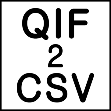 QIF2CSV (QIF to CSV/Excel/PDF Converter)